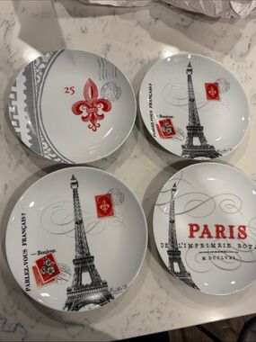 Fringe Studio Paris Dessert/Appetizer Plates - Set of 4